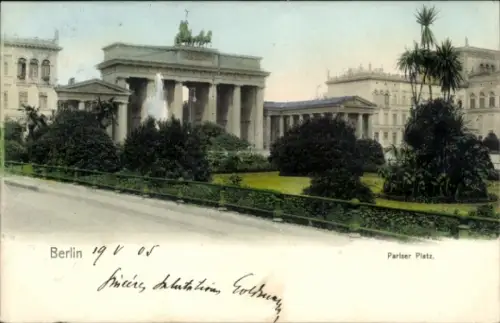 Ak Berlin Mitte, Pariser Platz