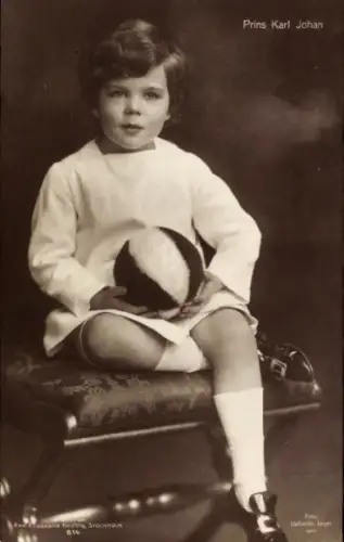 Ak Prinz Karl Johan von Schweden, Portrait