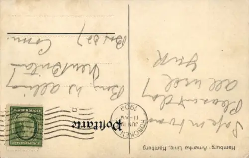 Ak Dampfer Amerika, HAPAG