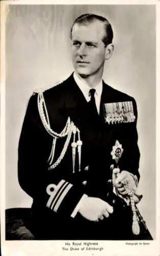 Ak Prinz Philip, Herzog von Edinburgh, Prinzgemahl der Königin Elizabeth II.