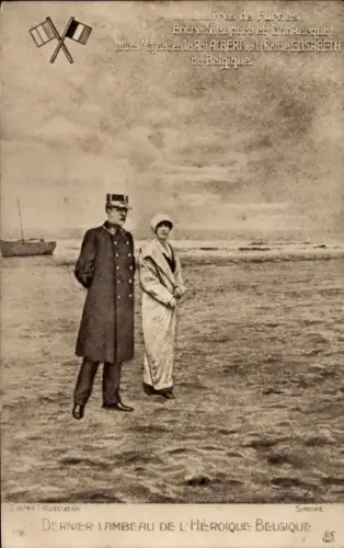 Ak König Albert I. von Belgien, Königin Elisabeth