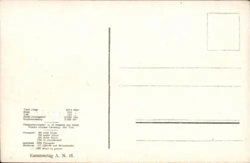 Ak Dampfer Amerika, HAPAG