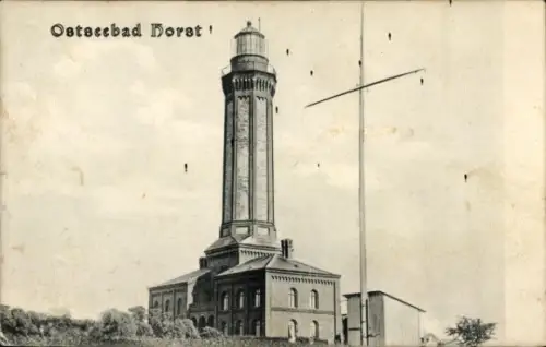 Ak Niechorze Ostseebad Horst Pommern, Leuchtturm