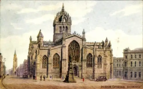 Ak Edinburgh Schottland, St. Giles Cathedral