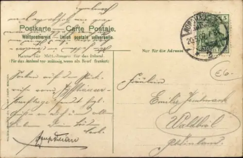 Ak Nordhausen am Harz, Promenade