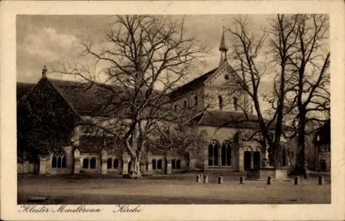 Ak Maulbronn im Enzkreis in Baden-Württemberg, Kloster, Kirche