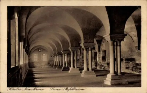 Ak Maulbronn im Enzkreis in Baden-Württemberg, Kloster, Laien-Refektorium