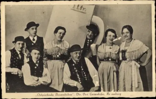 Ak Ostmärkische Bauernbühne, Schauspieler, Regensburg