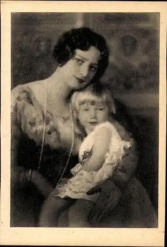 7 alte Mini Ak Königin Astrid von Belgien, diverse Portraits