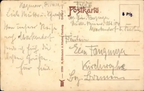 Ak Hagenow in Mecklenburg, Teilansicht, Mühle