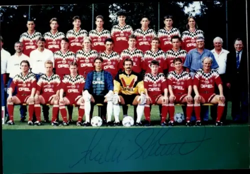 Autogrammkarte FSV Zwickau, Mannschaftsbild, Autogramm Andri Sigthorsson, Sigþórsson