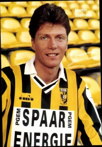 Autogrammkarte Fußballer Martin Laamers Arnheim, Autogramm