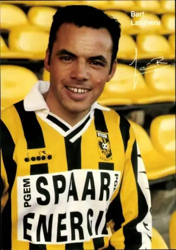 Autogrammkarte Fußballer Bart Latuheru Arnheim, Autogramm