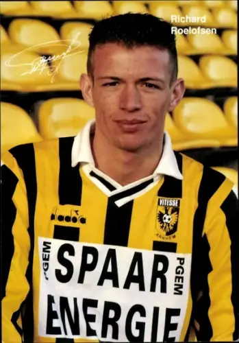 Autogrammkarte Fußballer Richard Roelofsen Arnheim, Autogramm