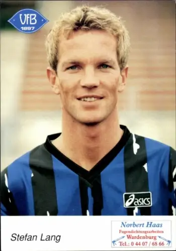 Autogrammkarte Fußballer Stefan Lang, VfB Oldenburg