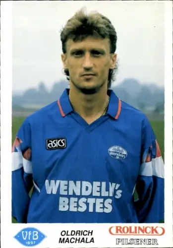 Autogrammkarte Fußballer Oldrich Machala, VfB Oldenburg 1897