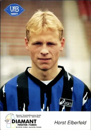 Autogrammkarte Fußballer Horst Elberfeld, VfB Oldenburg 1897