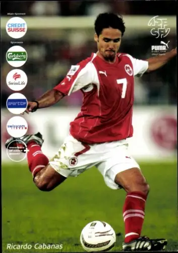 Autogrammkarte Fußballer Ricardo Cabanas, Grasshopper Club Zürich