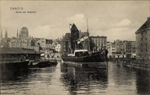 Ak Gdańsk Danzig, Hafen, Dampfer Annie