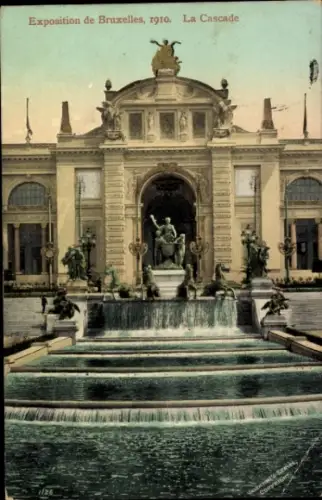 CPA Exposition de Bruxelles 1910, Cascade