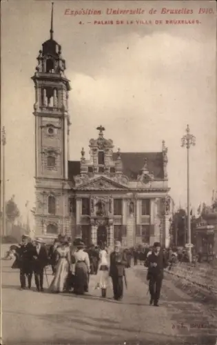 CPA Exposition de Bruxelles 1910, Palais de la Ville de Bruxelles
