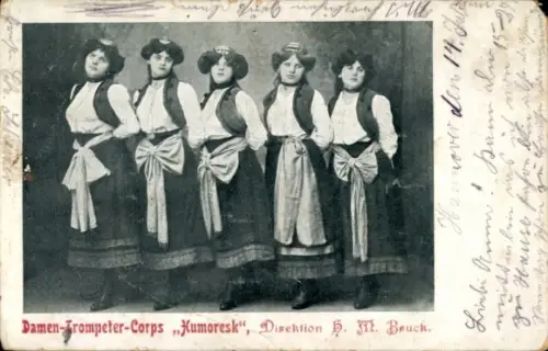 Ak Damen-Trompeter-Corps Humoresk, Direktor Bruck