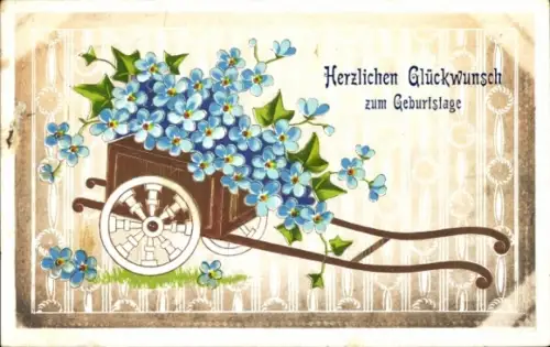 Ak Glückwunsch Geburtstag, Blumen