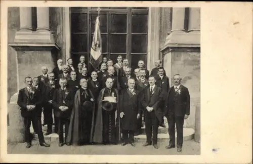 Ak Christlicher Bauernverein, Landesverband der Kath. Burschenvereine Bayerns, Rom-Pilgerfahrt 1929