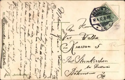 Ak Berlin Friedrichshain Stralau, Tunnelbahn nach Treptow