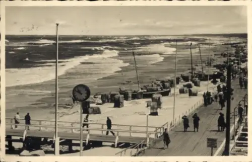 Ak Selenogradsk Ostseebad Cranz Ostpreußen, Strandpromenade