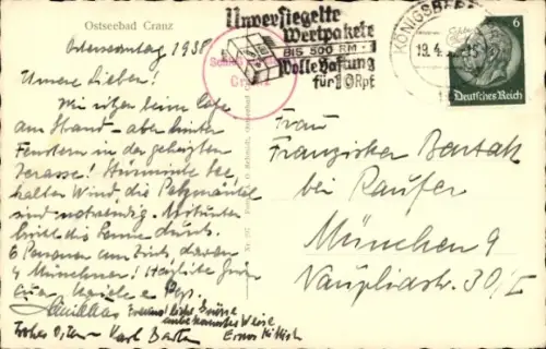 Ak Selenogradsk Ostseebad Cranz Ostpreußen, Strandpromenade