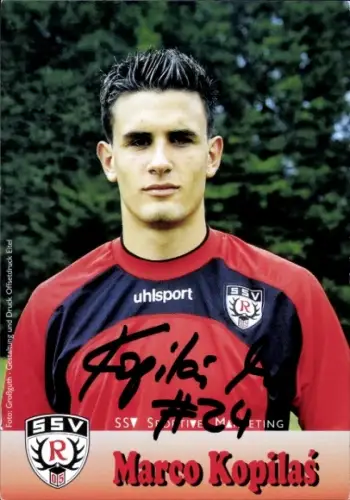 Autogrammkarte Fußballer Marco Kopilas, SSV Reutlingen 05, Autogramm