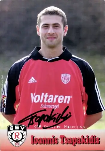 Autogrammkarte Fußballer Ioannis Tsapakidis, SSV Reutlingen 05, Autogramm