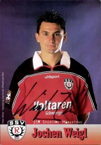 Autogrammkarte Fußballer Jochen Weigl, SSV Reutlingen 05, Autogramm