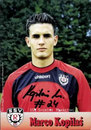Autogrammkarte Fußballer Marco Kopilas, SSV Reutlingen 05, Autogramm