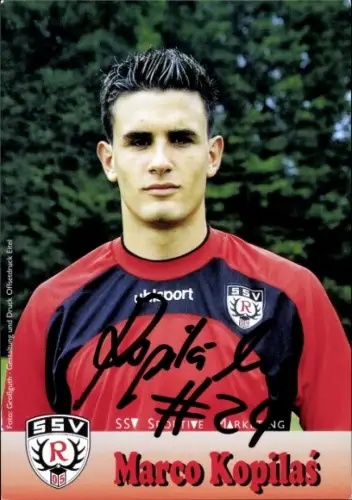 Autogrammkarte Fußballer Marco Kopilas, SSV Reutlingen 05, Autogramm