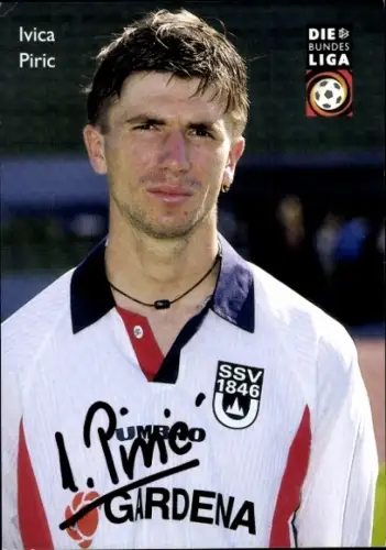 Autogrammkarte Fußballer Ivica Piric, SSV Ulm 1846, Autogramm