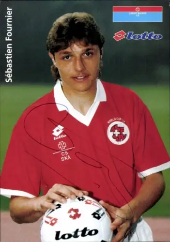 Autogrammkarte Fußballer Sebastian Fournier, 1. FC Saarbrücken, Autogramm