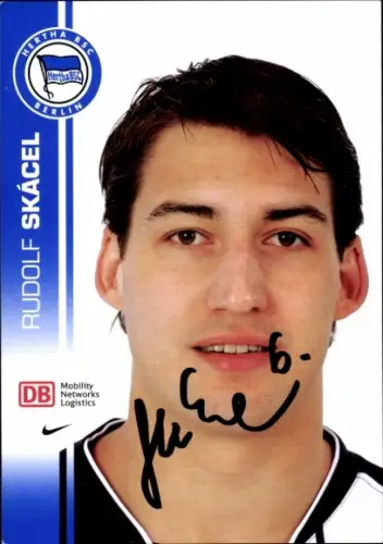 Autogrammkarte Fußballer Rudol Skácel, Hertha BSC, Autogramm