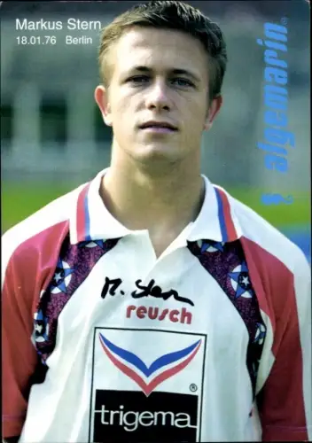 Autogrammkarte Fußballer Markus Stern, Hertha BSC, Autogramm