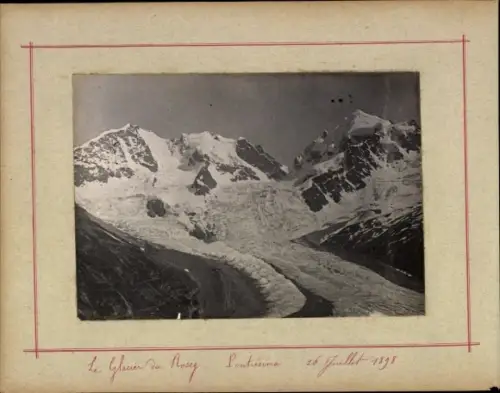 Foto Pontresina Kanton Graubünden Schweiz, Roseg-Gletscher