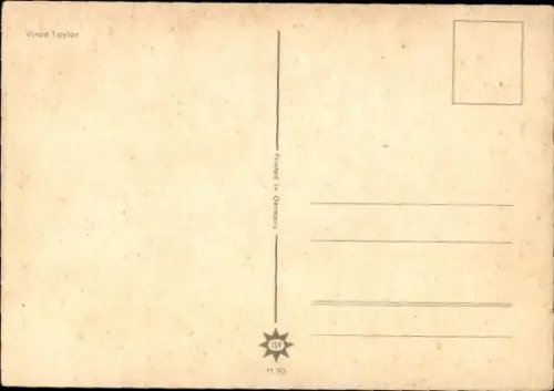 Ak Musiker Vince Taylor, Porträt