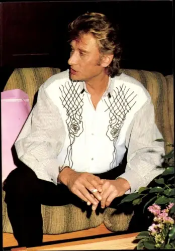 Ak Sänger Johnny Hallyday, Porträt
