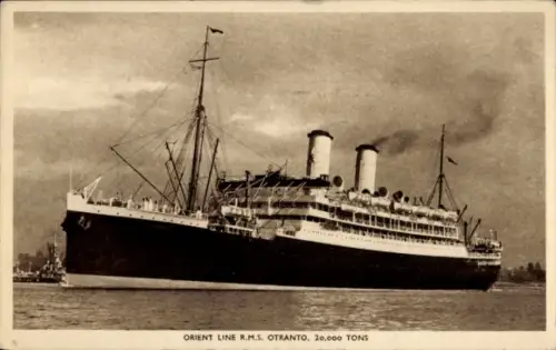 Ak Dampfer R.M.S. Otranto, Orient Line