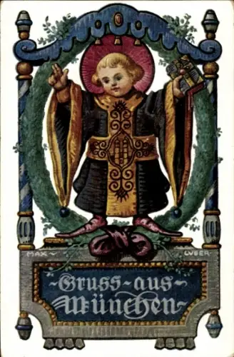 Ak München Bayern, Münchner Kindl
