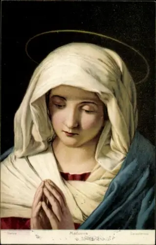 Künstler Ak Sassoferrato, Madonna