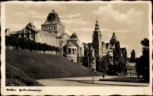 Ak Szczecin Stettin Pommern, Gartenterrasse