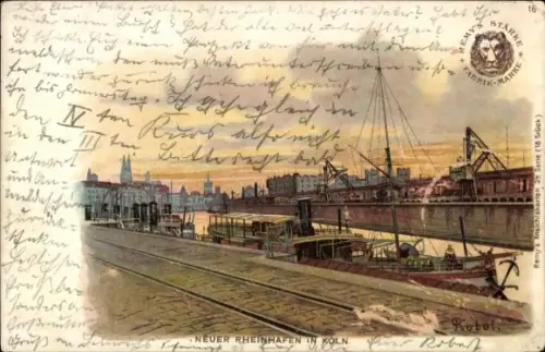 Künstler Litho Köln am Rhein, Neuer Rheinhafen