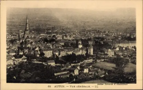 Ak Autun Saône et Loire, Gesamtansicht