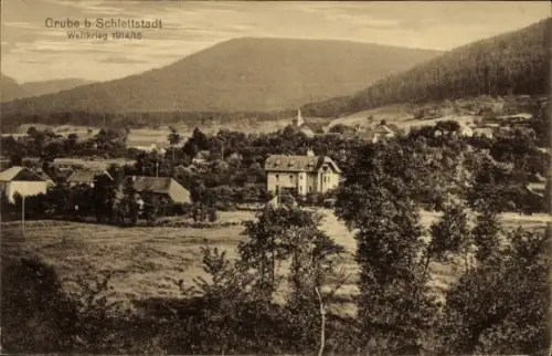 Ak Sélestat Schlestadt Schlettstadt Elsass Bas Rhin, Landschaft mit Häusern, Bergen, Grube b  Wel